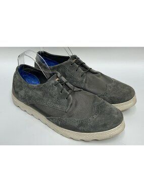 PF Flyers Men's Suede Wing Tip Oxford Sneakers Size 12 Grey Preppy School Work